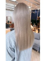 ユニ バイ マグ 長野店(Uni.by Mag)&nbsp;透明感抜群♪ダブルカラーブリーチミルクティーベージュ