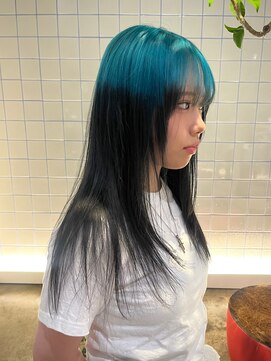 ローエ バイ デコ(Rohe by DECO) 【廣川】ルーツカラー/シアンブルー/デザインカラー