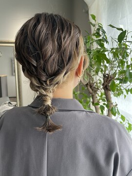 グラック(glac) 編みおろしヘアアレンジ