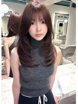 レイラバイアフロート 吉祥寺(Lila by afloat)&nbsp;レイヤーカット前髪顔まわり小顔シルエット￥秋冬暖色カラー