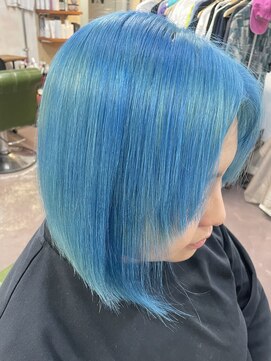 ブリーチ3回でつくるBlueカラー