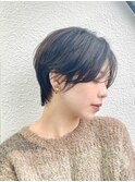 前髪長め大人小顔ショート30代40代50代　藤沢