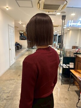 ヘアーブレイス(hair brace) 千葉駅/着物ヘア/大人ガーリー/ダークアッシュ/似合わせカット