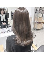 ビューバイネオリーブ 用賀店(Beau'r by neolive)&nbsp;大人ガーリーダークアッシュ似合わせカットミディアムレイヤー