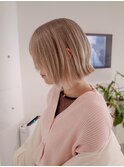 ハイトーンショート/タッセルボブ/金沢ショート/ブロンド