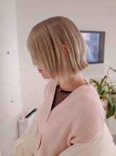 レフ(LEF) ハイトーンショート/タッセルボブ/金沢ショート/ブロンド