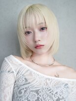 アルバム 新宿(ALBUM SHINJUKU)&nbsp;ホワイトブロンドレイヤーボブ_F20958