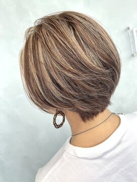 アコ(Aco) 上品ハイライト/白髪ぼかしハイライト/ベージュ/ミルクティー