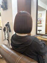 ヘアーサロン ラフリジー(Loufreasy)&nbsp;乾かすだけでまとまる◎顎下3センチ内巻きボブ×イルミナカラー