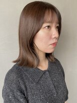 トワ バイ リンネ(Towa by Lin’ne)&nbsp;ベージュカラー/大人ボブ/ロブ/お顔周りカット