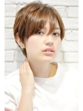 エス ヘアメイク スペース(es hair make space) うざめバング　ショート　甘×辛　［es武蔵小山］