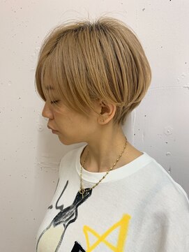 ヴェイン 渋谷(vain) 【vainダブルカラー】丸みハンサムショート