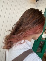 ホットスポット 宇部店(HOT SPOT)&nbsp;社会人にもオススメ！ブリーチオンカラーでアイスピンク！