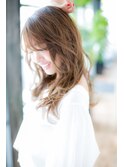 ☆レイヤーロングスタイル×毛先コテ巻き×キャラメルベージュ☆