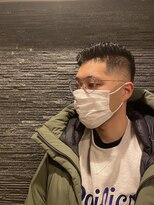 ヒロギンザ 恵比寿店(HIRO GINZA)&nbsp;センターパートベリーショートフェードスパイラルツイストパーマ