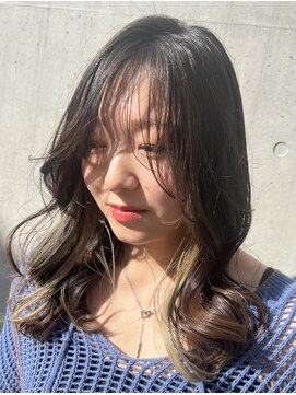 パッセージ ダブリュー 八幡山(hair make passage .w) ゆるふわ×インナーカラー