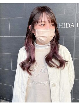 グリンバイアルティナ 八王子店(Grin by artina) イヤリングカラー_インナーカラーピンク_ピンクベージュ