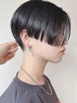 モリオフロムロンドン 原宿本店(morio from London)&nbsp;【morio 原宿】刈り上げ黒髪ハンサムショート前下がりストレート