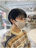 黒髪マッシュ