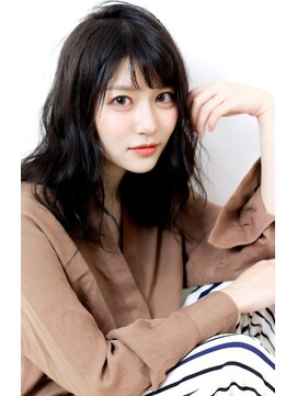 ラフィスヘアートゥルー 葛西店(La fith hair true) 【La fith】ニュアンスウェーブ×シースルーバング