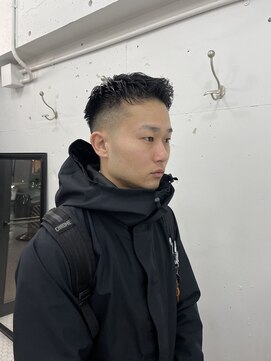 ウェルネス(Wellness) ハイライト波巻きマッシュアップバング束感ショート7