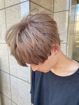 ゴーズゴー 吉祥寺(e)店(go s go) ミルクティーベージュ/メンズカット/メンズパーマ/波巻きパーマ