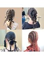 オウル(owl)&nbsp;結婚式参列ヘア、コーンロウなど特殊ヘアも是非ご相談下さい！