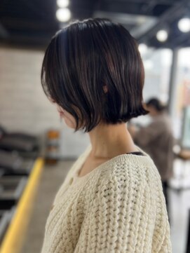 ソイクフ(SOY KUFU) 大人可愛い20代30代40代◎グレーベージュアッシュカラーボブ