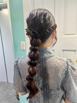 マティーナ ヘアー 池袋(Matina hair) 【玉ねぎ編み下ろしヘアセット】20代30代40代50代