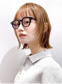 Say.切りっぱなしボブフェイスレイヤーショートぱっつん前髪青山