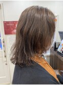 切りっぱなしボブ×ハイブライトカラー