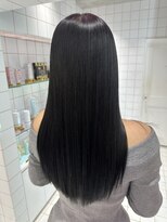 ロンドルーチェ 心斎橋(Lond luce)&nbsp;ダークアッシュ/ミディアムレイヤーカット［髪質改善/縮毛矯正］