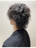 波巻きツイストスパイラルミディアムウルフ