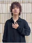 メンズパーマ くせ毛風パーマ 無造作パーマ ウルフパーマ/井上