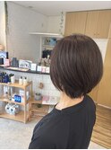 白髪ぼかしショートスタイル