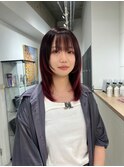 くびれヘア/アプリコットオレンジ/夏のヘアアレンジ/渋谷
