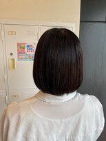 ローレン(LOREM)&nbsp;暗めブラウン、ボブ、内巻き8.24アプリコットオレンジ