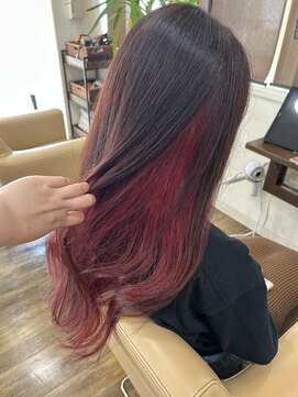 ジッピー ヘアーコレクション インナーカラー　チェリーミンクバイオレット
