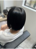 癖毛でも諦めないで！矯正で丸みのあるショートボブスタイルへ