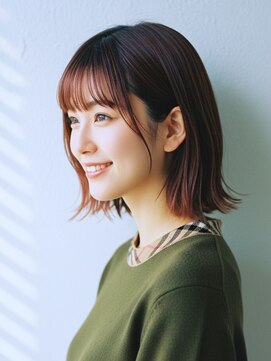 コトナ 越谷店 くびれ外ハネショートくせ毛風ボブウルフ越谷20代30代40代