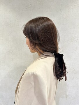 パーク(PAAQ) 藤沢レイヤーカット/藤沢顔まわりカット/藤沢オリーブブラウン/