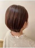 ◎耳かけ小顔丸みボブ×前下がりボブ20代30代