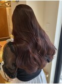 ブリーチなしワンカラーチェリーレッドボルドーピンクブラウン