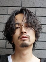 フィフスパーク(fifth PARK)&nbsp;渋谷波巻きスパイラルパーマシャドウパーマメンズマッシュウルフ