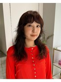 暖色ブラウン×ニュアンスパーマ