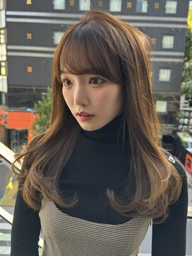 ディーバ 横浜(D.I.E.V.A) 20代30代40代艶髪韓国レイヤーカット前髪小顔くびれ暖色ベージュ