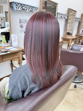 トップスタイル リッチ ハイライト×レッドカラー