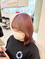 リアン 上尾店(Rien)&nbsp;ピンク系統のセクションカラー
