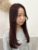 ヌク(Nuku.)&nbsp;winered_ワインレッド_ロング_ローレイヤー