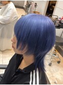 中性ウルフ/メンズウルフ/ハイトーンカラー
